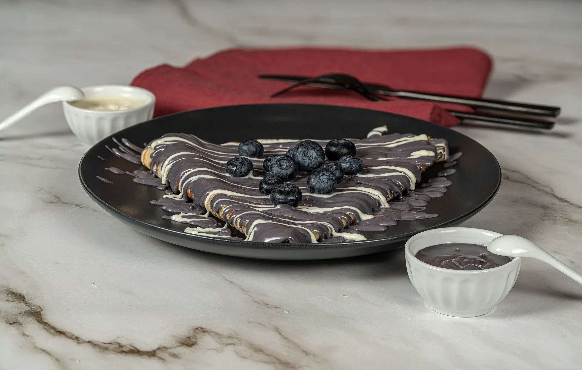Blueberry crepe