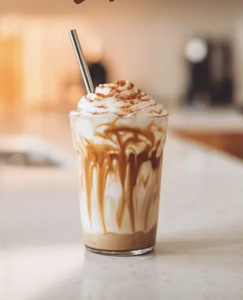 Cinnamon honey iced latte