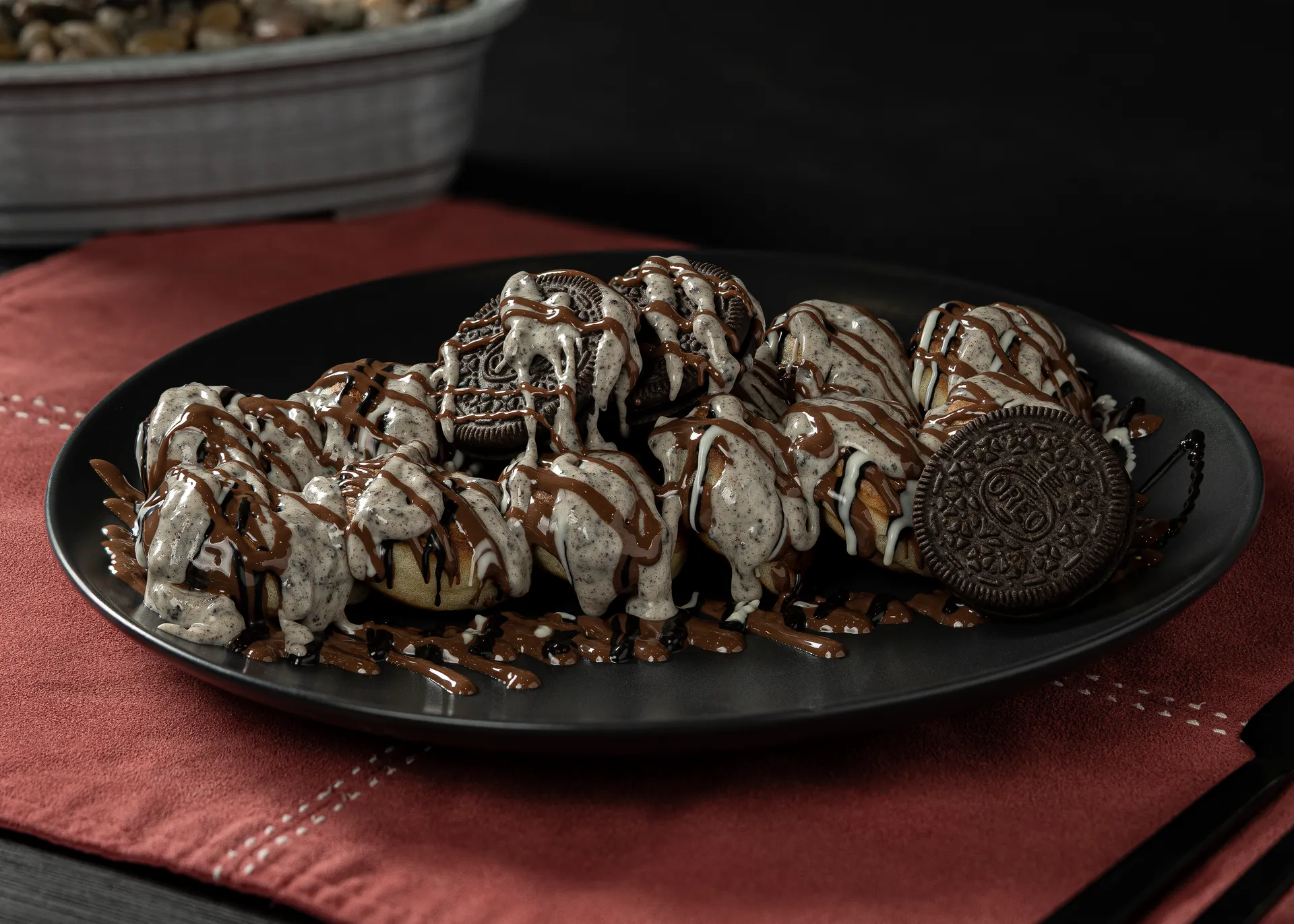 Cookie & Cream Mini Pancakes