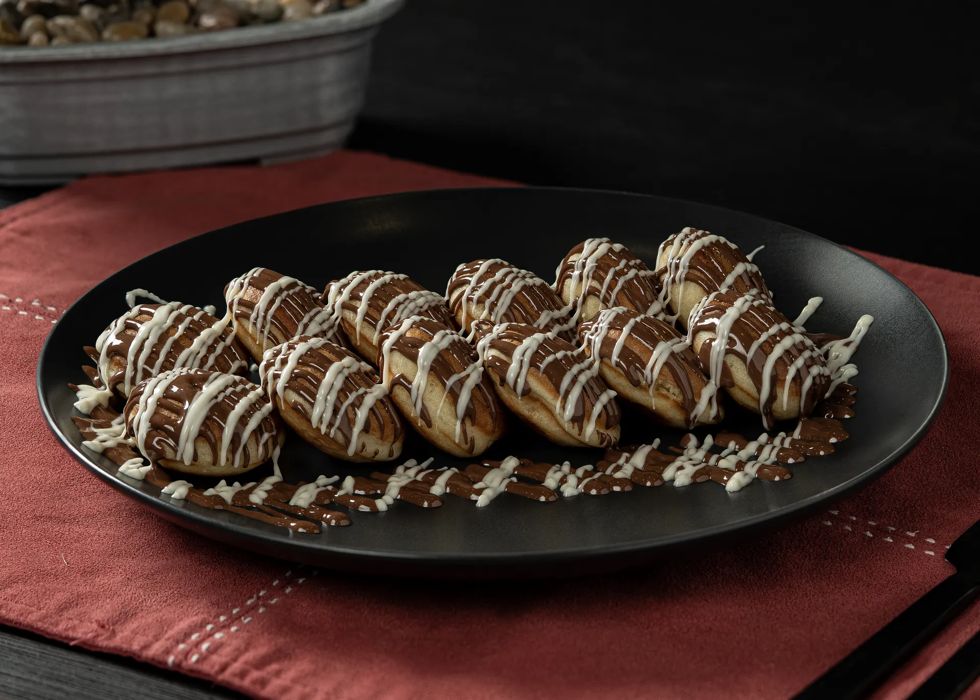 Double Chocolate Mini Pancakes