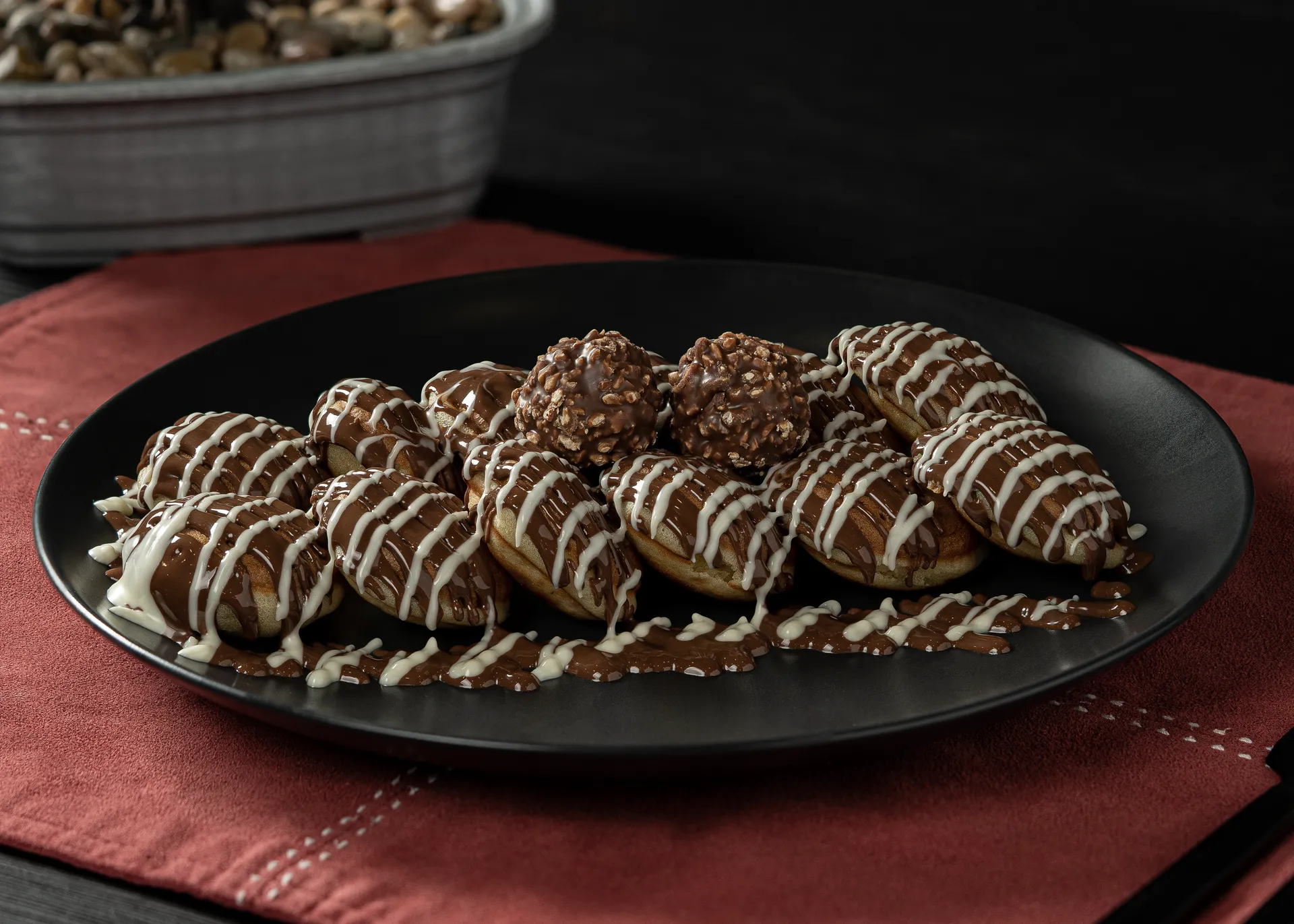 Ferrero Rocher Chocolate Mini Pancakes