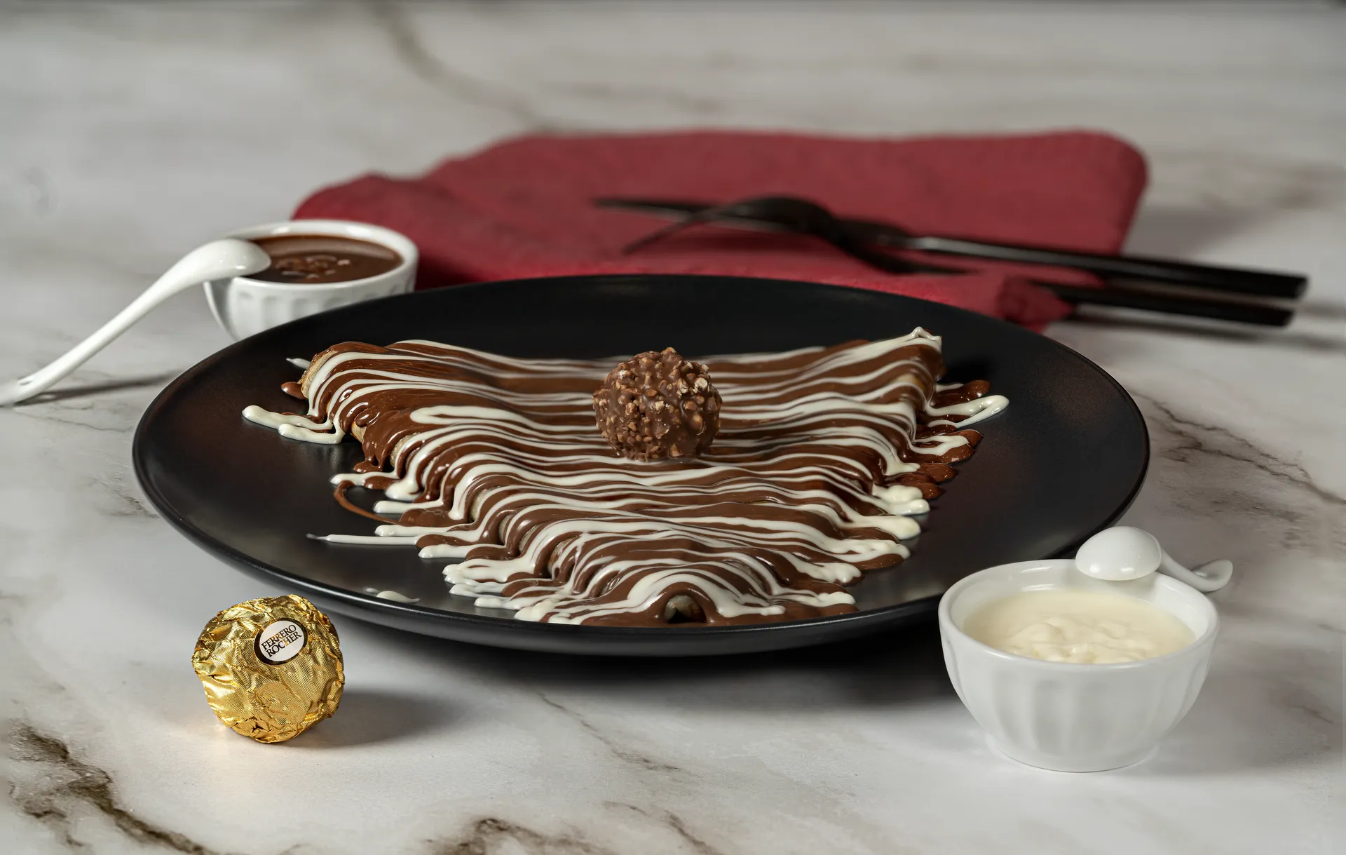 Ferrero Rocher Chocolate crepe