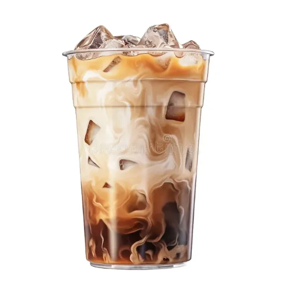Iced caramel latte