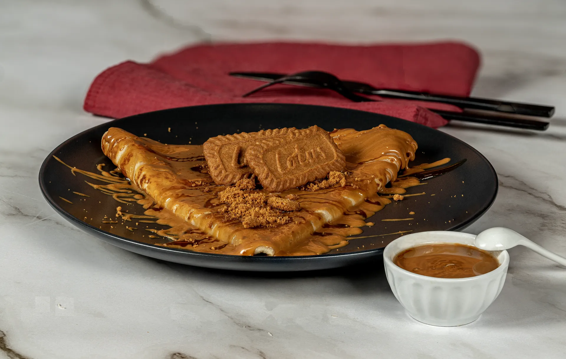 Lotus Caramel Crepe