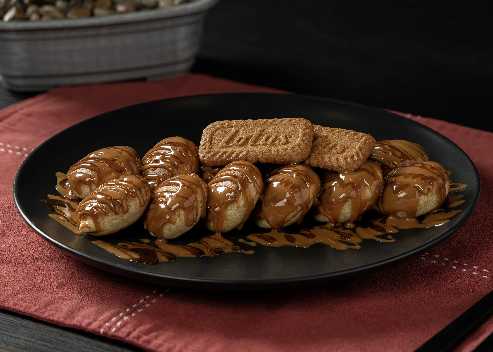 Lotus Caramel Mini Pancakes