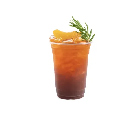 Orange peach americano