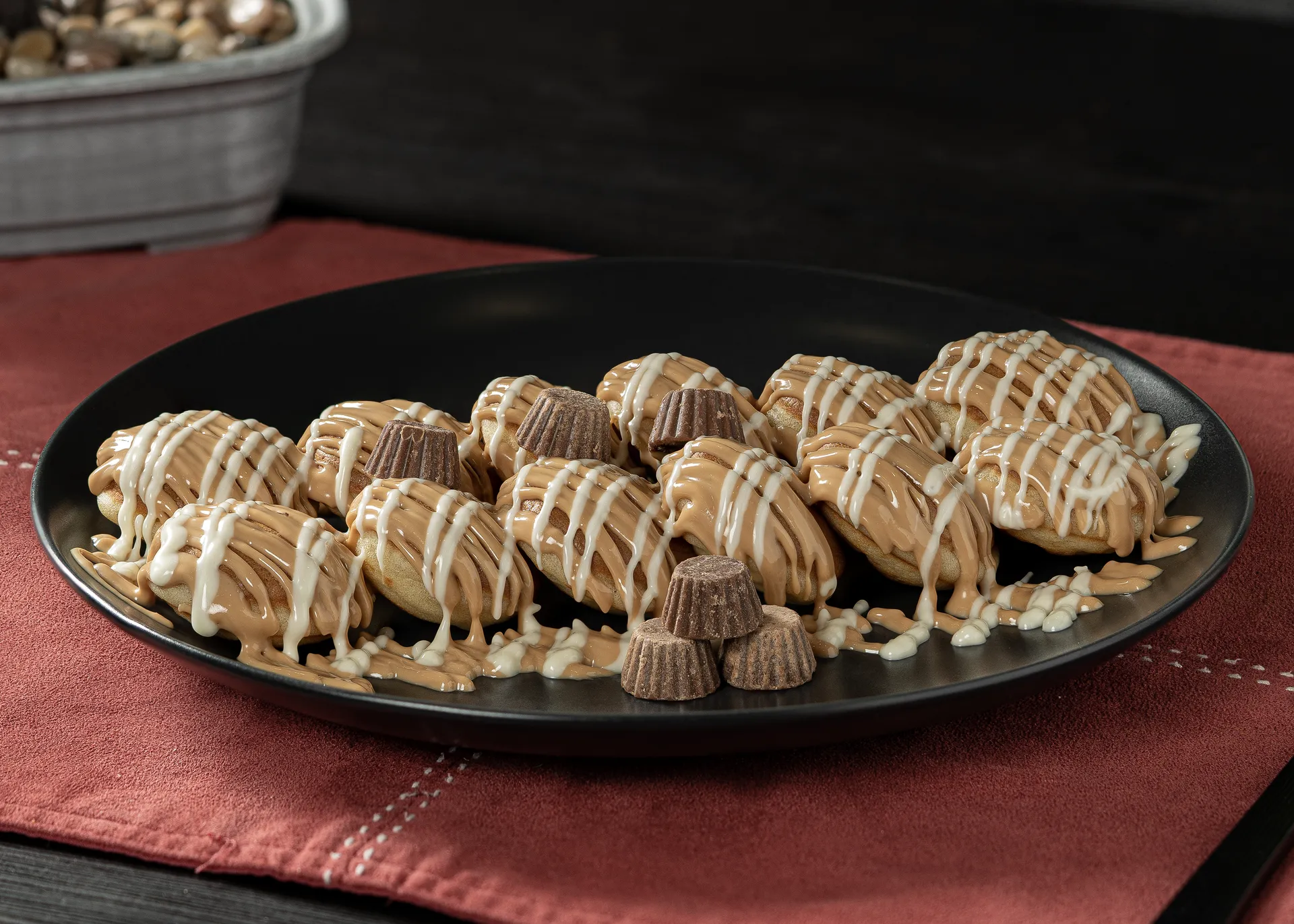 PB & Chocolate Mini Pancakes
