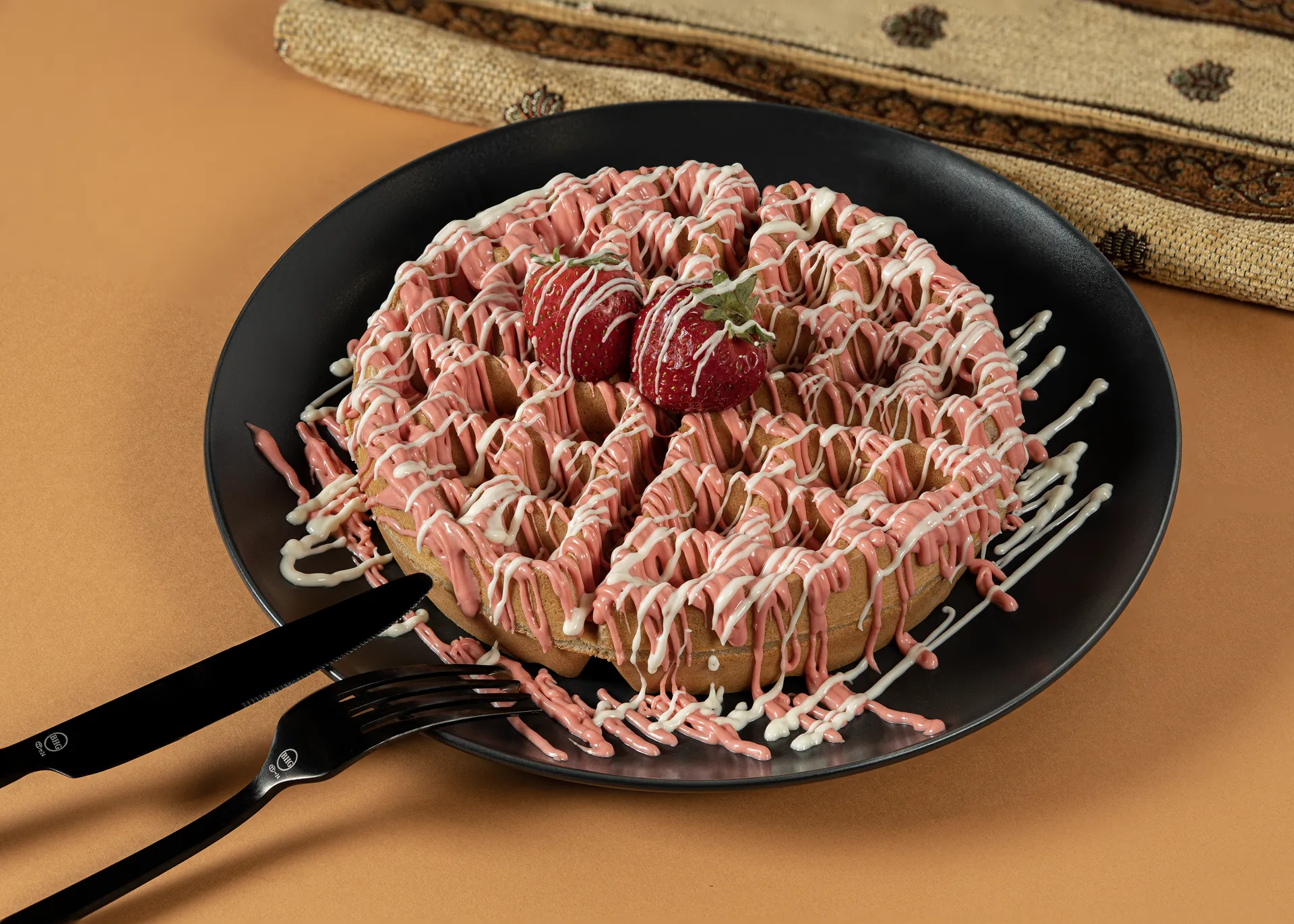 Strawberry Cheesecake Waffles