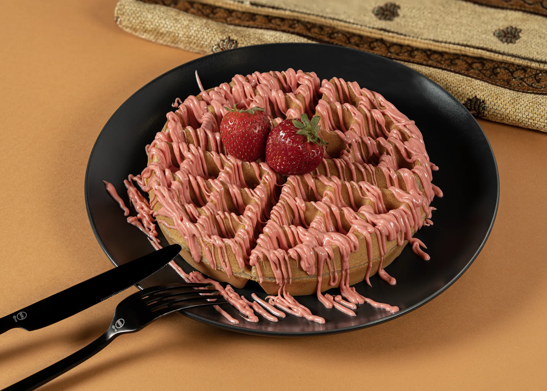 Strawberry waffle